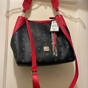 Stylish Black and Red Women's Bag